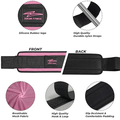Hip Thrust Belt - Heavy duty, Comfortable, Adjustable Glute Trainer with Anti-Slip Pads. Ideal for Home Workouts with Dumbbells, Kettlebells, Plates. Extra Padding for Gym and Home Fitness hold up to 600 lbs - Baby Pink