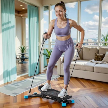 Balance Board,2026 New all motion exerciser,Portable Ski Balancing Machine with Lcd Monitor and Elastic Bands,Adjustable Intensity/Non-Slip Ma Pedal, Silent Exercise for Home