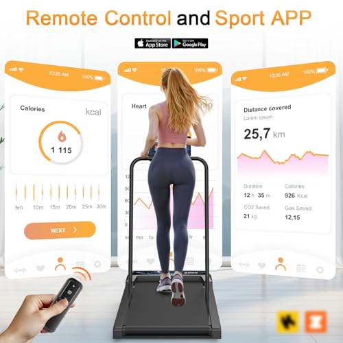 Walking Treadmill Pad with Incline Handle Bar