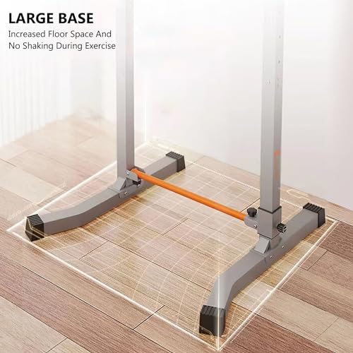 Power Tower, Multi-Function Pull Up Station Foldable Pull Up Bar Station Workout Equipment Height Adjustable for Home Gym Full Body Strength Training Max Load 1100lbs