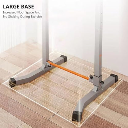 Power Tower, Multi-Function Pull Up Station Foldable Pull Up Bar Station Workout Equipment Height Adjustable for Home Gym Full Body Strength Training Max Load 1100lbs