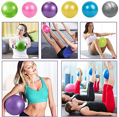 Mini Yoga Balls 6 Inch Exercise Pilates Therapy Balance Micropore Ball Barre Equipment for Home Stability Training Physical Core Training