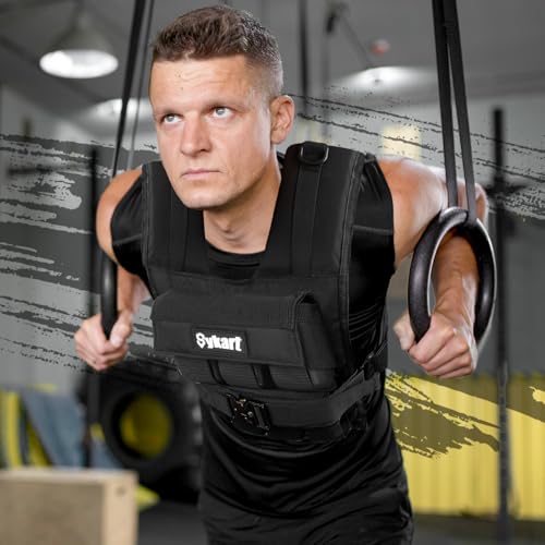 Weighted Vest Men 26lbs | 35lbs | 45lbs, Weighted Workout Vest With Removable Iron Weights, Weight Vest for Men and Women, Heavy Duty Weighted Exercise Vest for Strength Training Running Walking - size: 26lbs