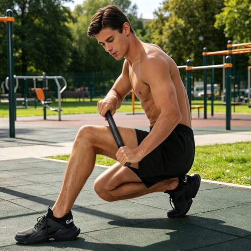 Muscle Roller Massage Stick for Legs Massager Roller-Calf Roller Deep Tissue Release Muscle Soreness, Trigger Points for Legs, Neck, Calves, Thighs, Shins, Back - color: Black