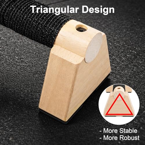 Wooden Push Up Bars, Parallettes Bars for Calisthenics Strength Training, Non-Slip Base Exercise Home Outdoor Calisthenics Equipment for Men