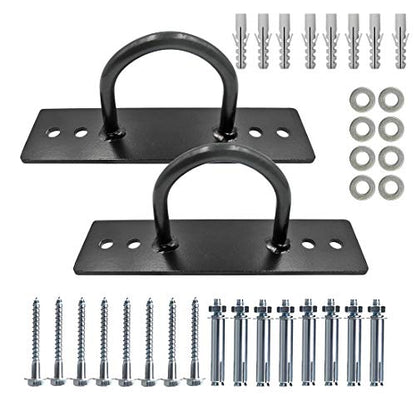Battle Ropes Anchor, Battle Rope Wall Ceiling Mount Kit Bracket Hook for Suspension Straps Crossfit Gymnastic Rings, Body Weight Strength Training Systems, Yoga Swings Hammocks, Boxing Equipment