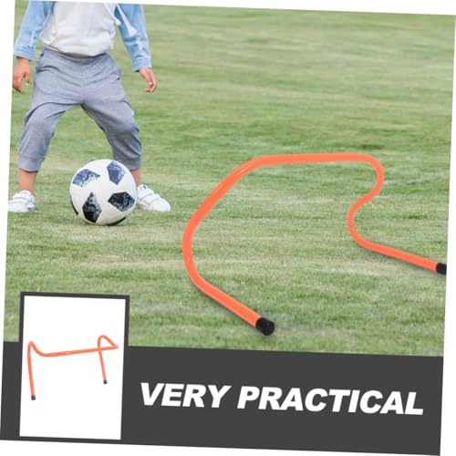 BESPORTBLE 4 Pcs Sports Training Hurdles Set, 15cm Plastic Speed and Agility Hurdles for Soccer Football Track Practice and Youth Agility Drills