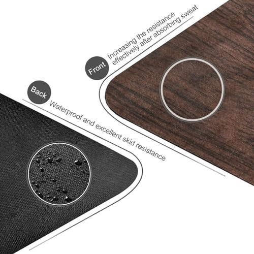 YETTASBIN Brown Solid Wood Yoga Mat for Women Men, Non Slip Exercise Mat Portable Travel Workout Mat with Storage Bag for Home Yoga, Pilates, Fitness 71x 26 Inch