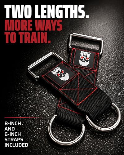 THEFITGUY Dumbbell Loading Straps for Dip Belt & Cable Pulley
