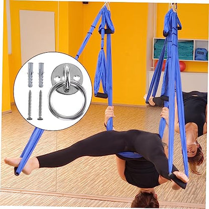 NOLITOY 2sets Heavy Duty Hooks Wall Mount Suspension Trainer Bracket Ceiling Anchor for Gymnastics Rings Swings Cable Ropes