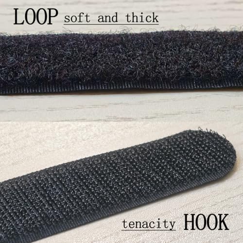 18 inch Extend Cable Strap and Adjustable Securing Strap with Buckle - 12 PCS Reusable Hook and Loop Fastening Nylon Cable Tie Wrap