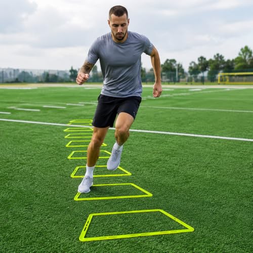 Agility Rings for Speed Training, Trapezoidal Footwork Training, Soccer Training Equipment, Speed and Agility Training Equipment