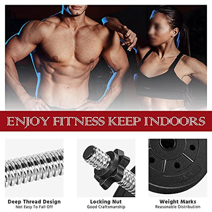 Yaheetech Adjustable Dumbbell Sets Free Weights for Women Men Beginner Dumbbells Changeable Home Gym Apartment Exercise & Fitness Equipment Black - size: 66 pounds
