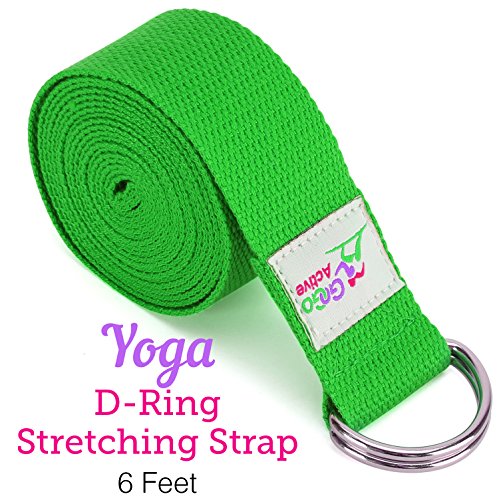 Yoga Accessories Set - Includes 2 Yoga Blocks, 1 Microfiber Non Slip Mat Towel 72X24, 1 Microfiber Hand Towel 24X15, 1 Yoga Strap, 1 Pair of Yoga Socks (Green)