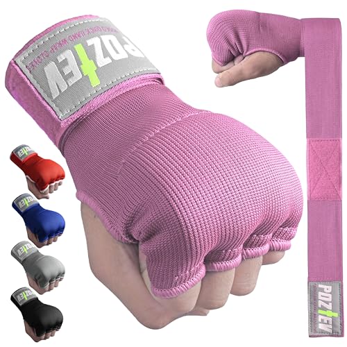 Boxing Hand Wraps for Men & Women - Boxing Quick Wraps Inner Gloves Kickboxing Handwraps for Boxing Gloves Gear Knuckle Support Elastic Wrist Straps for Training MMA Shadowboxing Muay Thai