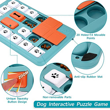 FOXMM Dog Puzzle Toys - Interactive IQ Training & Mental Stimulating Toys - style: S-Level 3