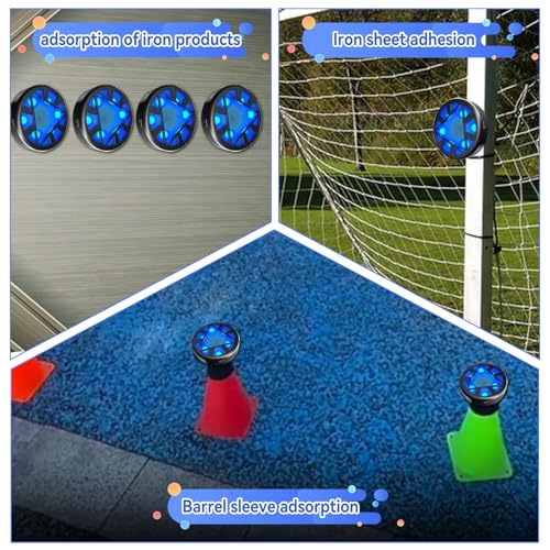 JOJOCY Reaction Training Light Magnetic, 5 Lights Color 6 Modes 30h Battery Life Improves Reaction Speed and Agility for Soccer, Basketball, Boxing, Rugby, Daily Entertainment