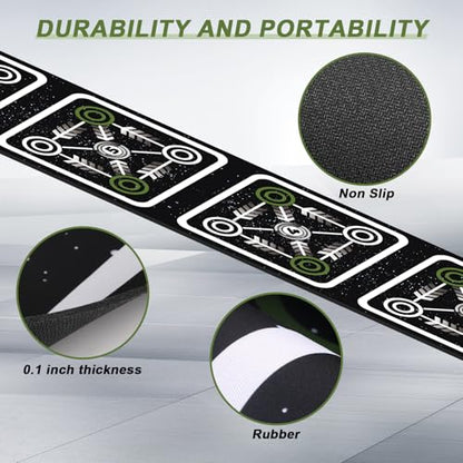 Agility Ladder Mat 11.9 ft X 1.3 ft Agility Ladder Pad Agility Training Equipment Agility Workout Ladder Mat for Soccer Football Tennis Boxing Training