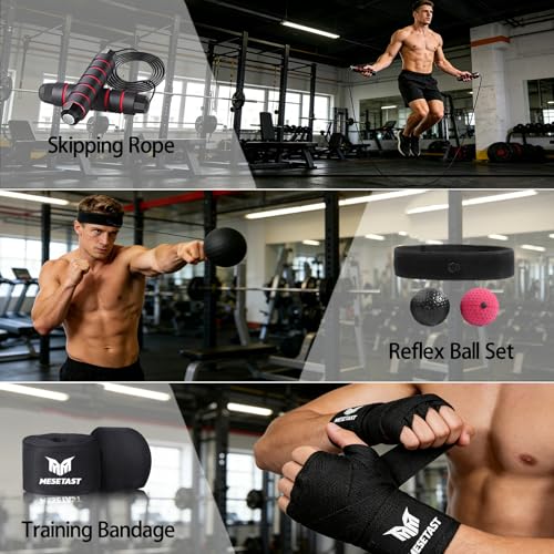 Mesetast Punching Bag for Adults, 4ft Heavy Boxing Bag Set with 12 OZ Gloves for MMA Karate Kickboxing Boxing - Unfilled - color: 3.White