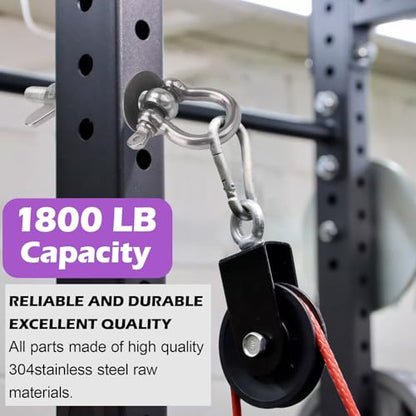 Power Rack attachments Band Pegs Resistance Band Hooks for Squat Rack O-Ring for Versatile Gym Equipment Attachments 304 Stainless Steel (2 Pack)