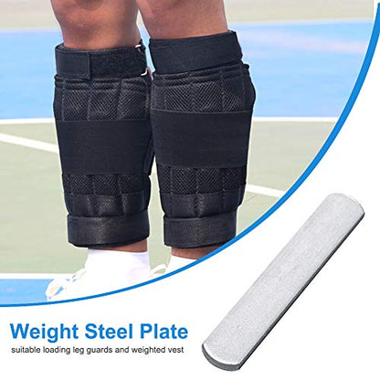 Load Bearing Steel Plates, Steel Plates for Weighted Vest, Loading Leg Guards Adjustable Weight Vest Plate, Strength Training Plates for Fitness Exercise for Men Women