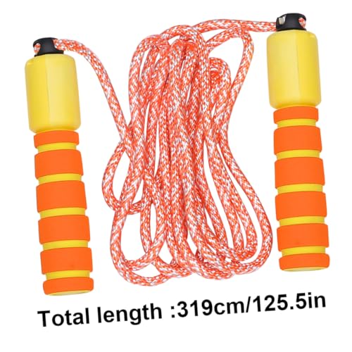 LIOOBO 2pcs Counting Jump Rope for Electronic Cotton Skipping Rope with Digital Counter for Workout and Exercise Games Red-yellow Orange-yellow