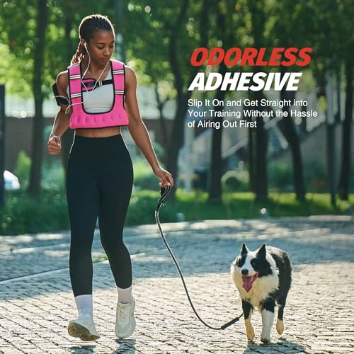 ZELUS Weighted Vest for Women & Men, U-Shaped Running Vest with Arm Pocket - color: Pink, size: 20LB