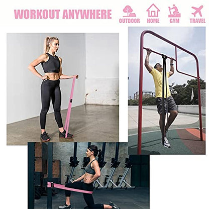 Long Resistance Bands, Fabric Resistance Bands Stretch Bands for Exercise Bands Resistance Bands Set Elastic Resistance Bands for Working Out Women Resistance Bands for Physical Therapy