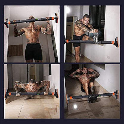 Pull Up Bars Chin Up Bar for Doorway, Portable Pullup Chin Up Bar Home, No Screws Multifunctional Fitness Horizontal Bar, 73-175CM, Load 250kg - size: 73-100cm