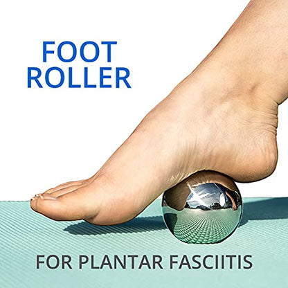 Body Back FSA Eligible Glacier Ball - Cryosphere Therapy Massage Roller Ball, Ice Roller Ball, Cold Ball for Plantar Fasciitis Relief with Removable Ice Roller for Face or Lacrosse Ball Rolling