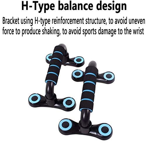 Stand with Adjustable Heights Includes Jump Rope Cushioned Foam Grip and Non-Skid Pad for Home Workout, Chest Tricep Bodyweight Training