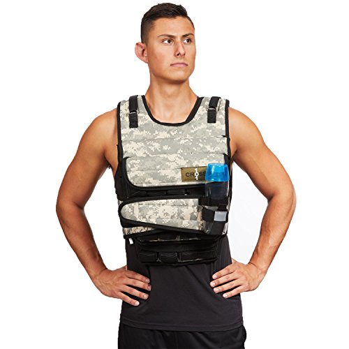 CROSS101 20LBS - 140LBS Adjustable Weighted Vest With Shoulder Pads Option for Men and Women - size: 50LBS WITH SHOULDER PADS