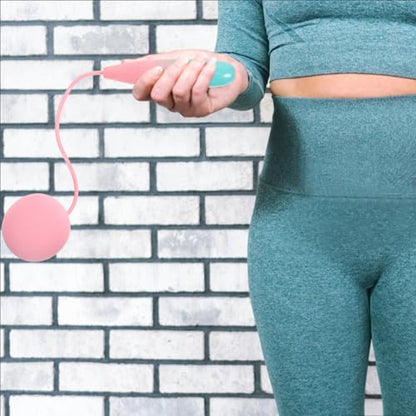 Cabilock Cordless Jump Rope with Weighted Balls, Ropeless Fitness Skip Rope for Women, Indoor Household Workout Equipment for Fat Burning and Strength Training