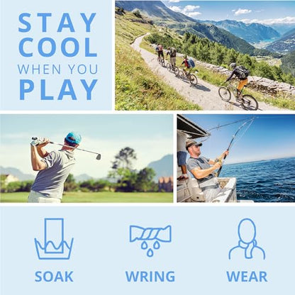 FROGG TOGGS Chilly Pad, Instant Cooling Towel, Long Lasting, Reusable, Sports and Outdoors Neck Towel 33x13