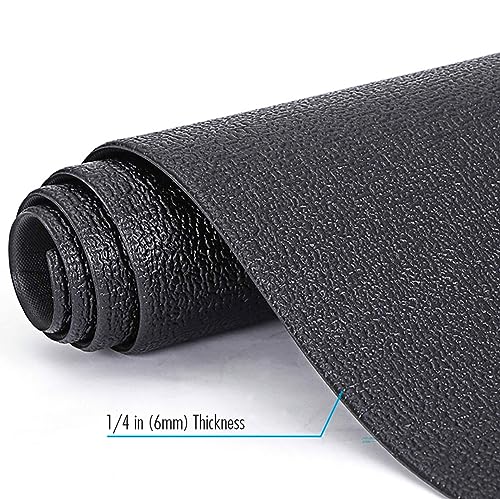 Xterra Floor Mat — Heavy Duty, Thick 6mm PVC, Nonslip, Textured Fitness Equipment Floor Protector for Treadmill or Bike - style: Bike Mat