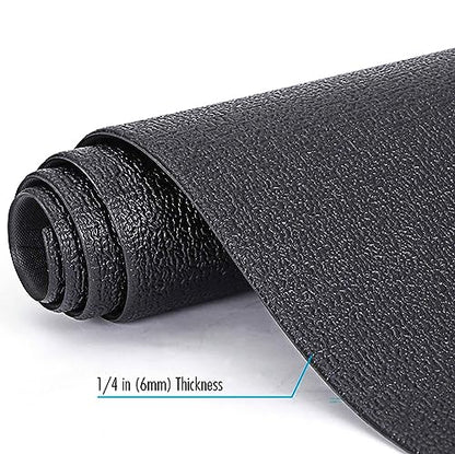 Xterra Floor Mat — Heavy Duty, Thick 6mm PVC, Nonslip, Textured Fitness Equipment Floor Protector for Treadmill or Bike - style: Bike Mat