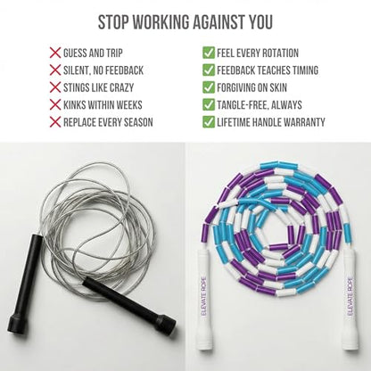 Pro-Grade Beaded Jump Rope for Beginners