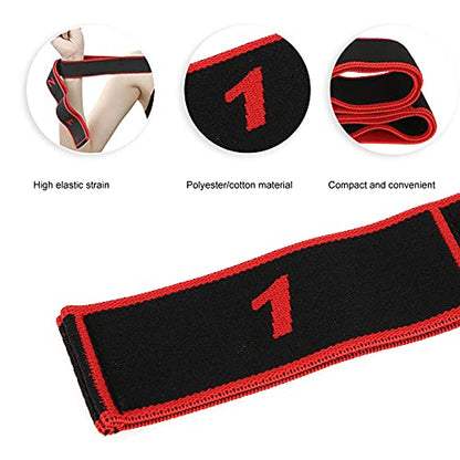 Pilipane Waist Back Leg Stretch Strap, Stretching Strap Yoga Strap for Home Workout, Exercise Strap for Pilates, Dance and Gymnastics (red)