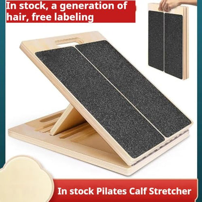 Foldable Wooden Incline Board Adjustable Calf Ankle Stretcher Home Stretching Balance Training Fitness Equipment