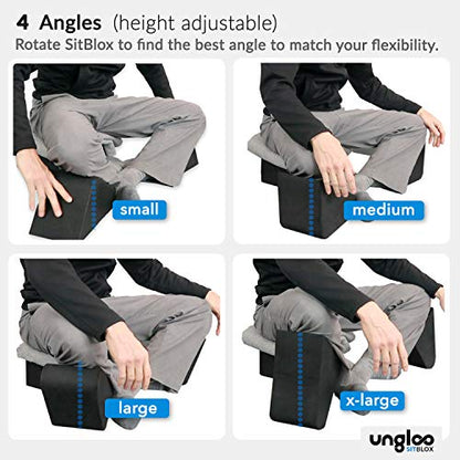 Ungloo Supportive Yoga Block Wedges for Seated Meditation – Elevates Knees, Reduces Hip Pressure, and Improves Cross-Legged Posture