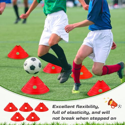 Jumbo Soccer Cones Big Training Disc Cone - color: Red