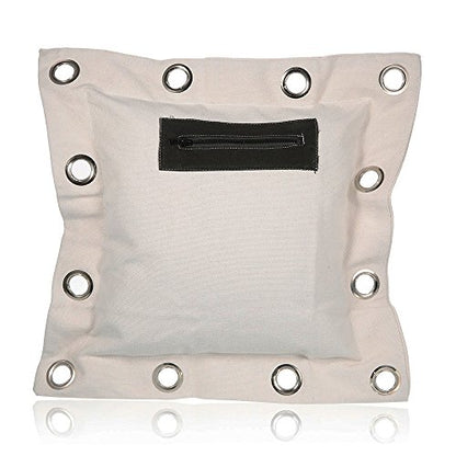 Canvas Wall Bag for Wing Chun Kung Fu Boxing Training Punch Bag Striking Sand Bag - color: White