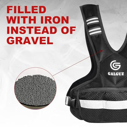 Adjustable Weighted Vest for Women, 4-10/11-20 LB Vest with Ironsand Weights for Strength Training, Adjustable Weighted Vest with Reflective Strip for Night Use