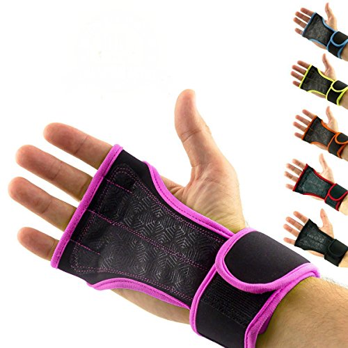 Mava Sports Cross Training Gloves with Wrist Support for WODs,Gym Workout,Weightlifting & Fitness-Silicone Padding, No Calluses-Suits Men & Women-Weight Lifting Gloves for a Strong Grip - color: Pink, size: Small