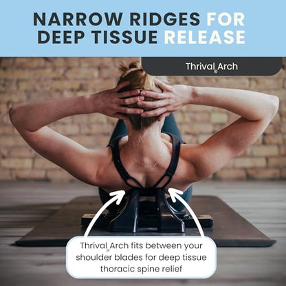 Arch Back Stretcher - Psoas Muscle Release Tool App for Hip Flexor, Back, Glute, Iliacus, and Neck - Spine Decompressor, Trigger Point, and Myofascial Release – Carbon Black
