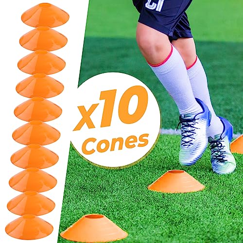 GHB Pro Agility Ladder Soccer Kick Trainer Set 20ft - color: Orange