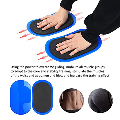 Discs Sliders for Home Workout Fitness Sliding Plate Core Training Equipment with EVA Pad for Leg Slimming Yoga Bodybuilding