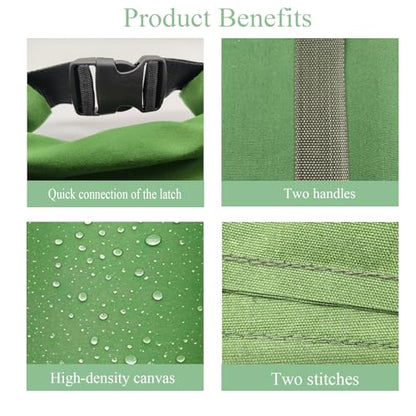10 Pack Thick Canvas Flood Sandbags w/Handles Convenient for Flood Control