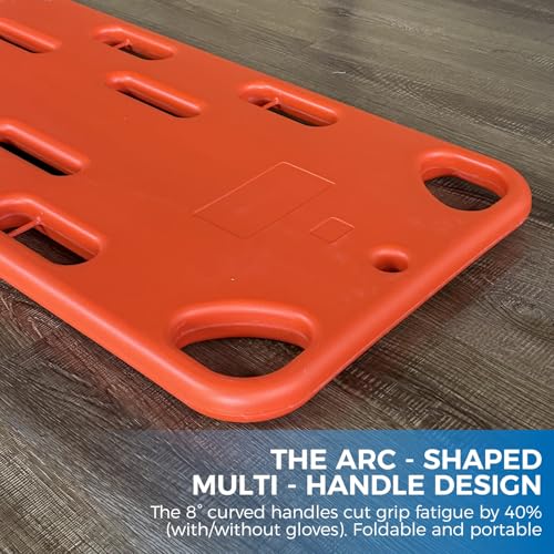 Foldable Spine Board Stretcher Backboard,Emergency Rescue Spine Board,Water Floating Stretcher,EMT lmmobilization Portable Patient Transport Rescue PE Ambulance Stretcher