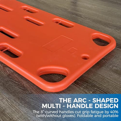 Foldable Spine Board Stretcher Backboard,Emergency Rescue Spine Board,Water Floating Stretcher,EMT lmmobilization Portable Patient Transport Rescue PE Ambulance Stretcher